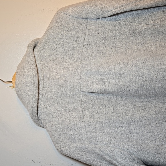 J. Crew Stadium Cloth Nello Gori Light Gray Women's Wool Coat NWOT - Picture 7 of 16